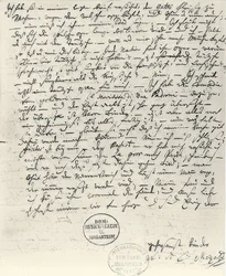 Lettre autographe de Wolfgang Amadeus Mozart