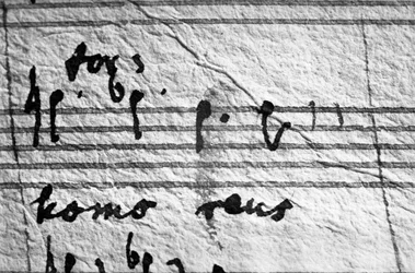 Partition du Requiem de Mozart, dernières notes qu