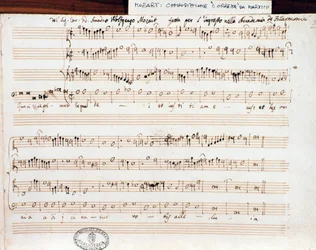 Page de partition de Querite primum regnum Dei de Mozart pour obtenir le titre d