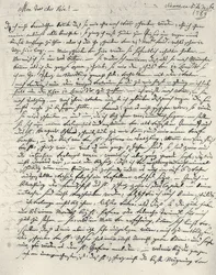 Wolfgang Amadeus Mozart (1756-1791) compositeur autrichien. Lettre autographe à son père. Vienne, 6 décembre 1783