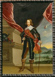 Archiduc Léopold Guillaume, gouverneur des Pays-Bas (peinture sur cuivre)