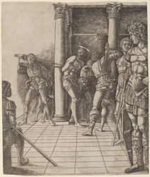 Flagellation du Christ, avec le pavé