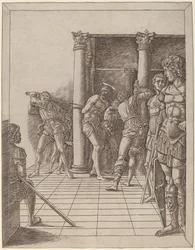 Flagellation du Christ, avec le pavé