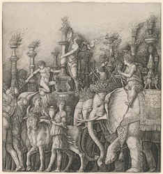 Le Triomphe de César : Les éléphants