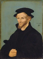 Allemand : Bildnis Philipp Melanchthons Portrait de Philipp Melanchthon