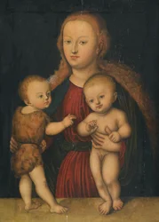 French : Madonna and Child with Jean-Baptiste Virgin and Child with Saint John