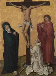 La Crucifixion avec un moine chartreux