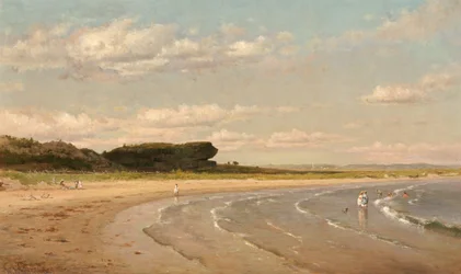 Second Beach, Newport, vers 1878-1880