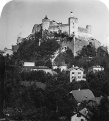 Forteresse Hohensalzburg, Salzbourg, Autriche, vers 1900