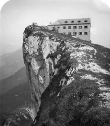 Hôtel au sommet du mont Schafberg, Salzkammergut, Autriche, vers 1900