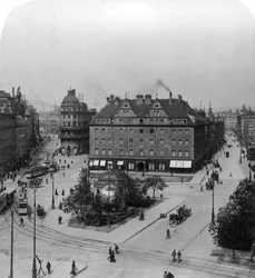 Karlsplatz, Munich, Allemagne, vers 1900