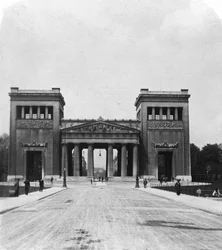 Propylées, Munich, Allemagne, vers 1900