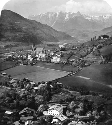 Saint Johann dans la région de Pongau, Salzbourg, Autriche, c1900s