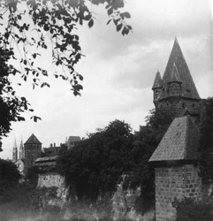 Stadtgraben, Bavière, Allemagne, vers 1900