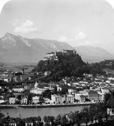 Le Kapuzinerberg, Salzbourg, Autriche, vers 1900