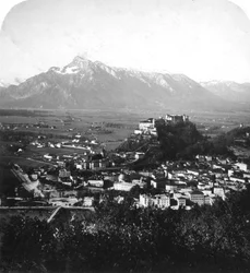 Le Kapuzinerberg, Salzbourg, Autriche, vers 1900