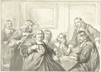 Les chefs de la guilde de Saint-Luc à Haarlem, 1675