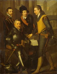 Portrait de groupe des quatre frères de Guillaume Ier, vers 1630 (huile sur toile)