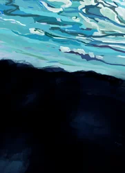 Lumière bleue submergée