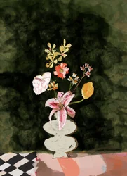 Nature morte florale vibrante