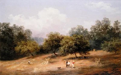 Moisson de blé, verger de Nice, Branchtown