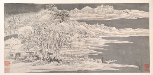 Paysages des douze mois, vers 1685 (album de douze feuilles de peinture ; encre sur papier)
