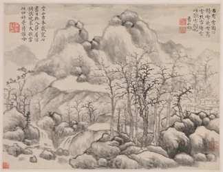 Paysage de neige, tiré de l