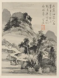 Album de paysages saisonniers, Feuille D, 1668