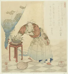 Tôbôsaku vole des pêches d