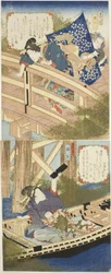 Huang Shigong (Kosekiho) et Zhang Liang (Choryo), de "Un ensemble de deux sur les États de Han et Chu (Kanso niban no uchi)"