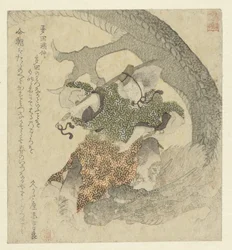 Guerrier combattant un dragon