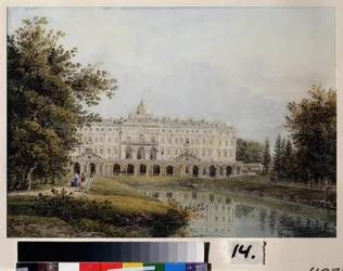 Vue du palais Constantin à Strelna, près de Saint Petersbourg