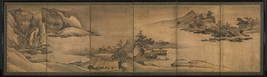 Paysage des quatre saisons, début des années 1500