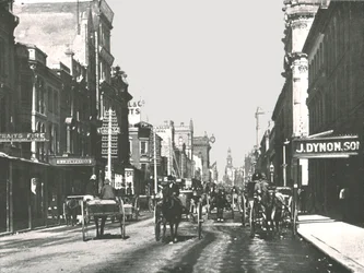 George Street, Sydney, Australie, 1895