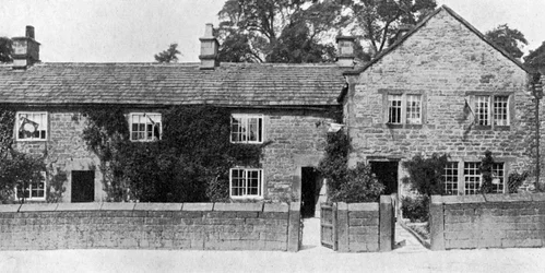 Maisons à Eyam, où la Grande Peste a éclaté, Derbyshire, 1924-1926