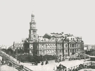 La nouvelle mairie, Sydney, Australie, 1895