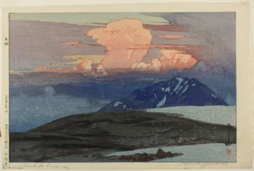 Montagnes Goshiki (Goshikihara), de la série "Douze scènes des Alpes japonaises (Nihon arupusu junidai no uchi)"