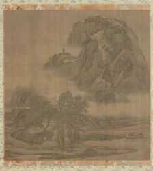 Pique-nique sur la rive, dynastie Qing, 18e siècle