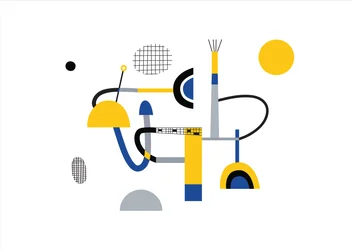 Composition géométrique abstraite, 2017 (illustration vectorielle)