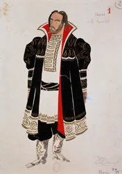 Costume pour le personnage de Boris dans Boris Godounov de Modeste Moussorgski