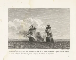 Jean Bart capture une frégate hollandaise, 1677