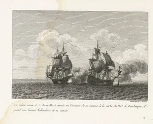 Jean Bart capture une frégate hollandaise près de Dunkerque, 1675 (Recueil des combats de Jean-Bart)