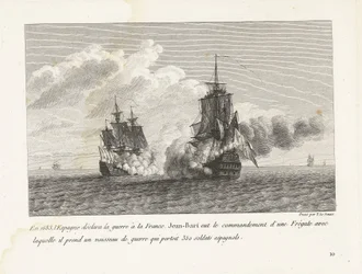Jan Bart capture un navire espagnol avec 350 soldats à bord, 1683