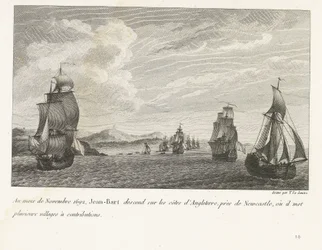 Jean Bart sur la côte anglaise près de Newcastle, 1692