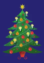 Sapin de Noël festif