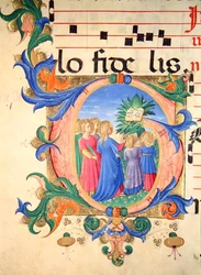 Missel 515 f.144v Initiale historiée 