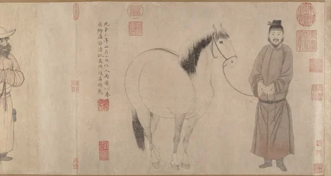 Palefreniers et chevaux