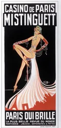 Affiche de Mistinguett au Casino de Paris par Zig. 1931. DR