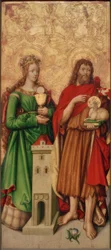 Sainte Barbe et Jean le Baptiste
