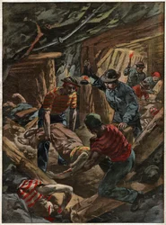 Accident dans une mine